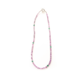 Natural Amethyst & Green Aventurine Necklace
