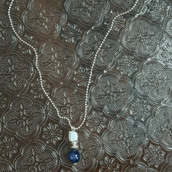 Aquamarine Pendant Necklace | Guardian Stone for Serenity and Communication