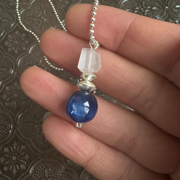 Aquamarine Pendant Necklace | Guardian Stone for Serenity and Communication