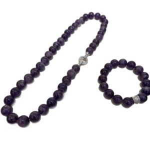 Amethyst Grace Necklace — amethyst beaded necklace