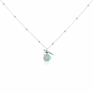 Forest Spirit Necklace — green fluorite bird pendant
