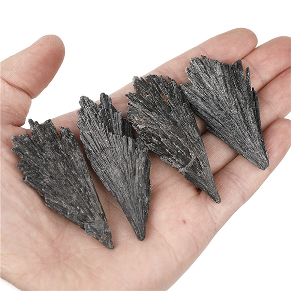 Black Kyanite Rough Stone | Guardian Stone for Energy Clearing and Stability