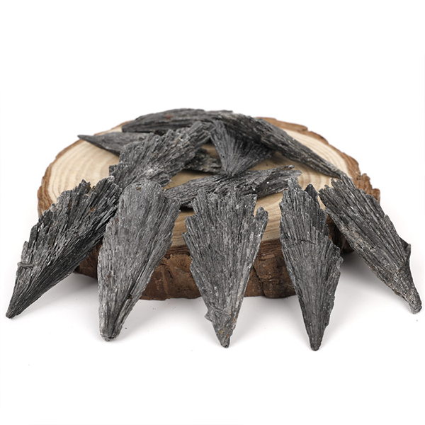 Black Kyanite Rough Stone | Guardian Stone for Energy Clearing and Stability