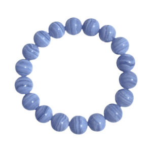 Natural Blue Agate Bracelet | Stone of Tranquility and Communication