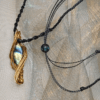 Dreamseer Pendant — Labradorite Brass Necklace — Eye of the Dream