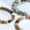 Natural Ocean Jasper Bracelet | Energy Stone of Emotional Balance and Spiritual Healing