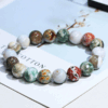 Natural Ocean Jasper Bracelet | Energy Stone of Emotional Balance and Spiritual Healing