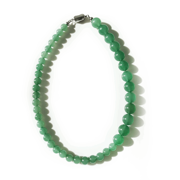 Meadow Light Necklace — green aventurine bead necklace