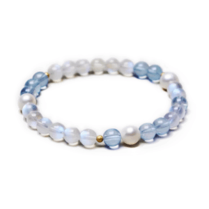Lunar Veil Bracelet — blue moonstone bracelet