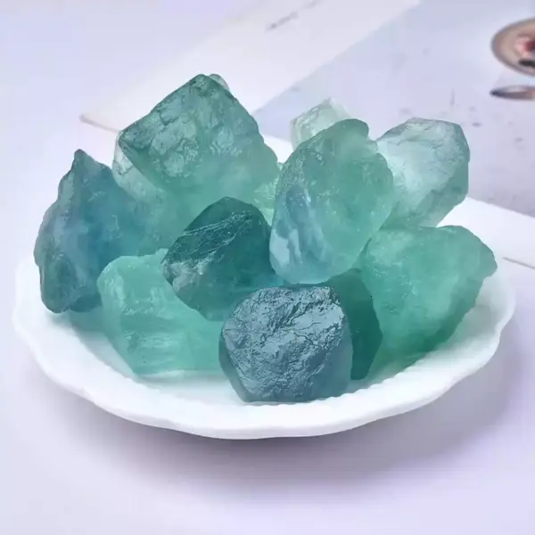 Verdant Clarity Stone — green fluorite raw crystal