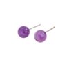 Lavender Dream Drops — lavender chalcedony amethyst earrings
