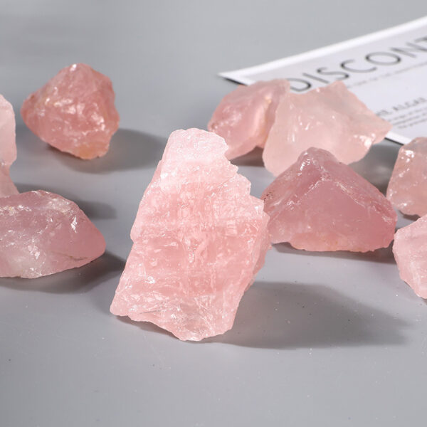 Natural Rose Quartz Raw Crystal——Emotional Healing & Heart Chakra Energy Stone