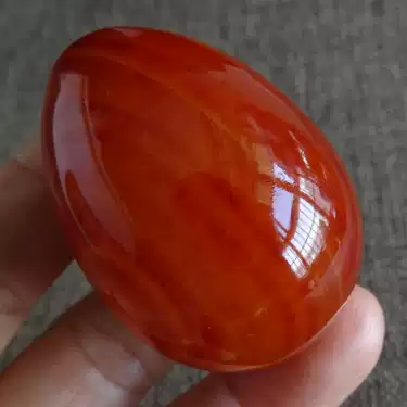 Crimson Essence Stone — raw red agate crystal