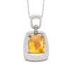 Golden Radiance——Natural Citrine & 925 Silver Pendant Necklace