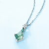 Whispers of Earth Pendant — moss agate pendant