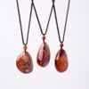 Natural Agate Pendant Necklace——Handcrafted Energy Stone Unique Style Jewelry