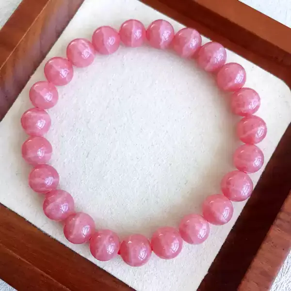 Heart Bloom Rhodochrosite Bracelet — rhodochrosite bracelet