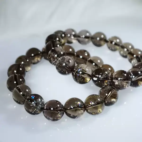 Earthbound Calm Bracelet — smoky quartz bracelet