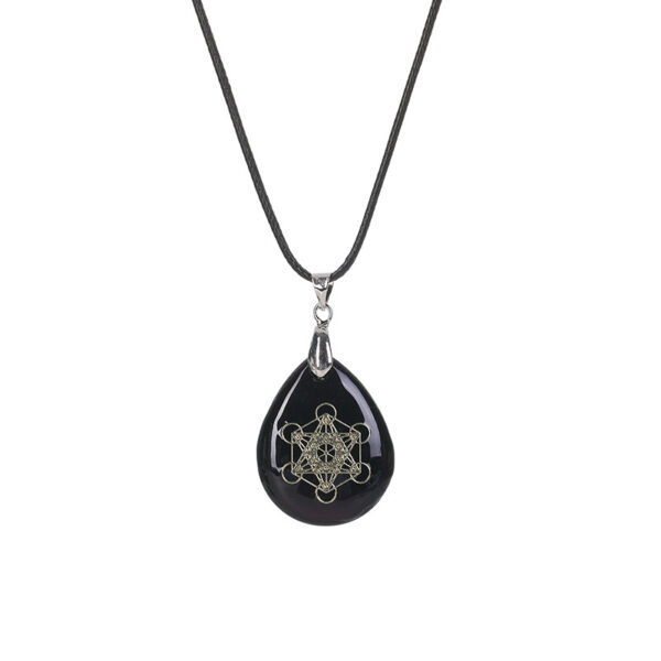 Sacred Geometry Energy Pendant——7 Chakra Crystal