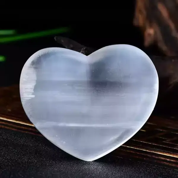 Celestial Purity Bowl — selenite heart crystal bowl