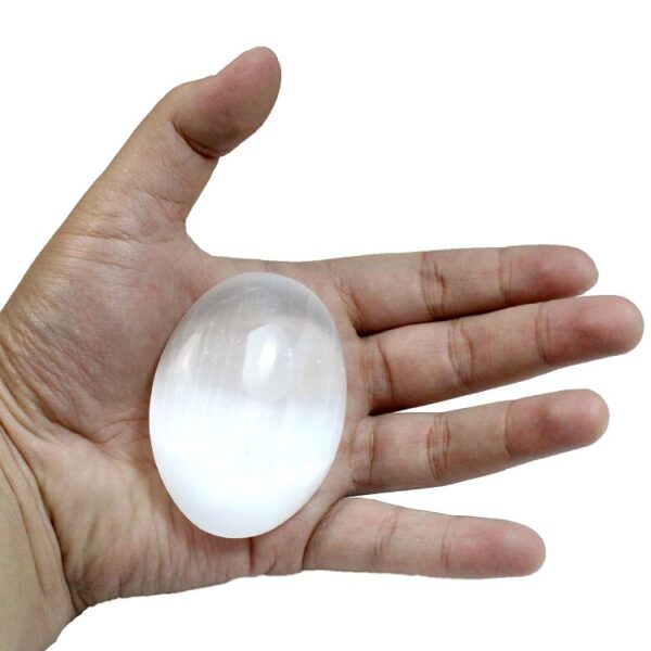 Lunar Touch Stone — moonstone palm stone