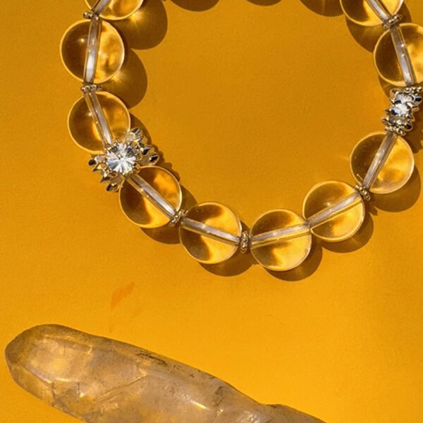 High-Clarity Natural Clear Quartz Energy Bracelet——Aura Cleansing, Spiritual Boost & Emotional Balance