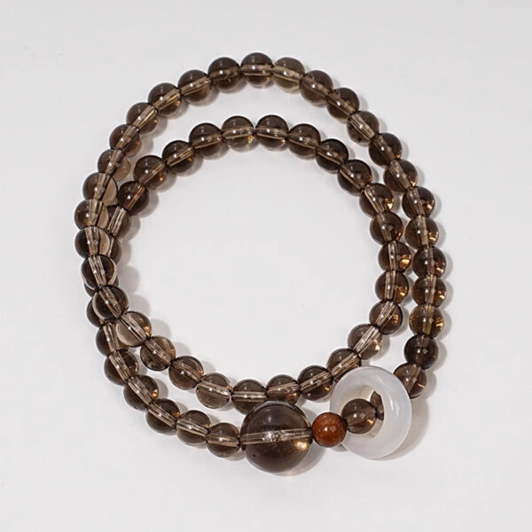 Natural Smoky Quartz Bracelet——Energy Purification, Focus Booster & Balance Enhancer