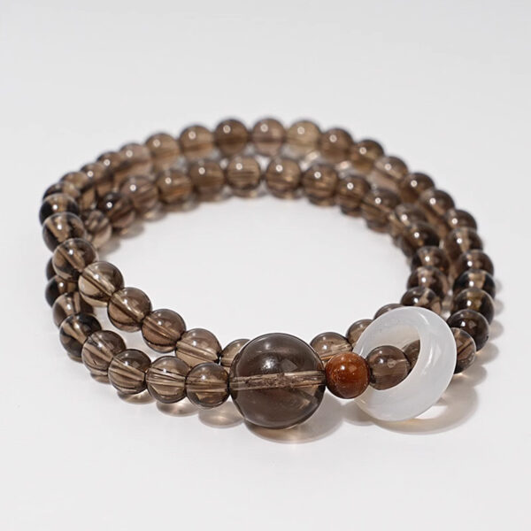 Natural Smoky Quartz Bracelet——Energy Purification, Focus Booster & Balance Enhancer