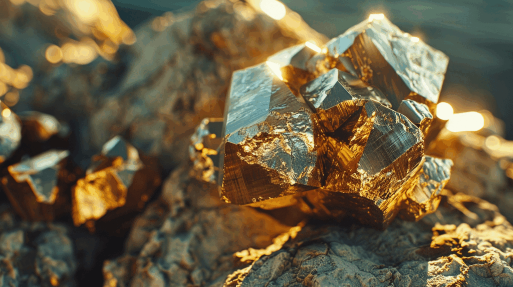 ✨Pyrite Healing Power: Unlock Courage, Wealth & Protection 3 disabledaf0064 A raw Pyrite cluster with sparkling metallic gol b769d5a6 4c5f 43f7 afba 3eaca266baee