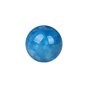Natural Blue Apatite Gemstone Bead——Round-Cut Crystal for Jewelry
