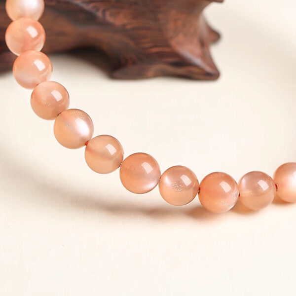 Sun-Kissed Confidence——Natural Sunstone Bracelet with Golden Sparkle