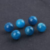 Natural Blue Apatite Gemstone Bead——Round-Cut Crystal for Jewelry