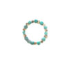 Faceted Malachite and Gold Beaded Ring——Natural Healing Stone