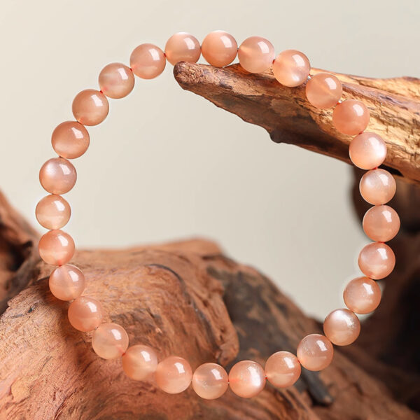 Sun-Kissed Confidence——Natural Sunstone Bracelet with Golden Sparkle