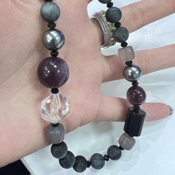 Lepidolite Necklace——Guardian Stone for Emotional Balance and Calm