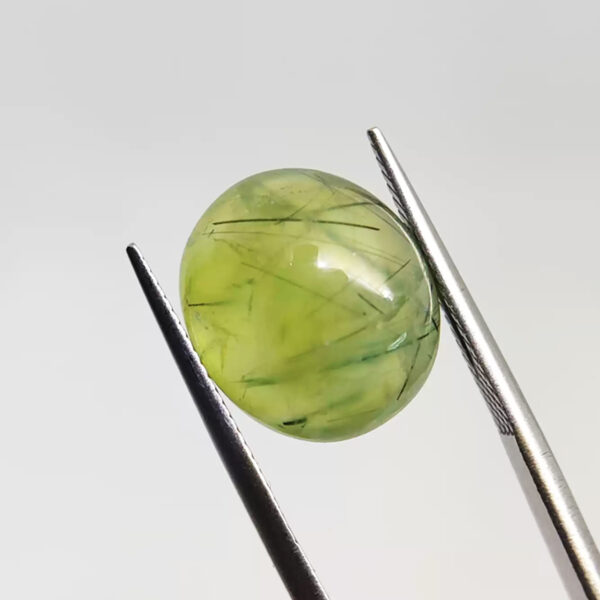 Gentle Green Harmony——Natural Epidote Oval Cut Gemstone