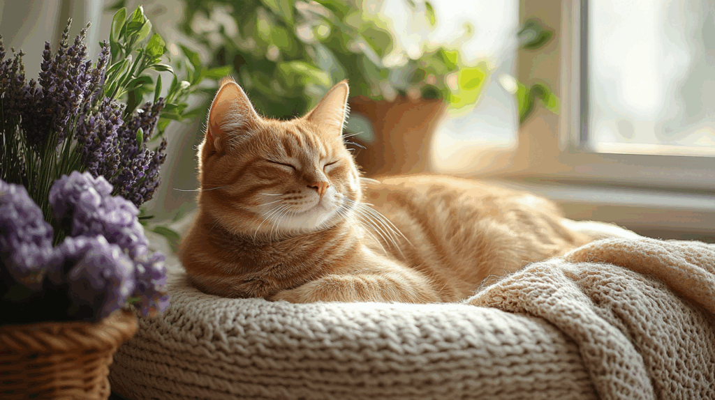 Crystal Healing for Pets: 7 Powerful Wellness Tips to Try 4 nimmble0570 A serene pet corner with a round bed soft blanket a 4215b5cf 3bc1 4ec8 bc44 7cc43101728e