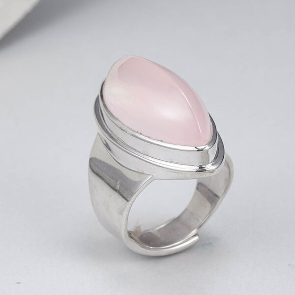 Awaken Love & Inner Healing——925 Sterling Silver Rose Quartz Ring
