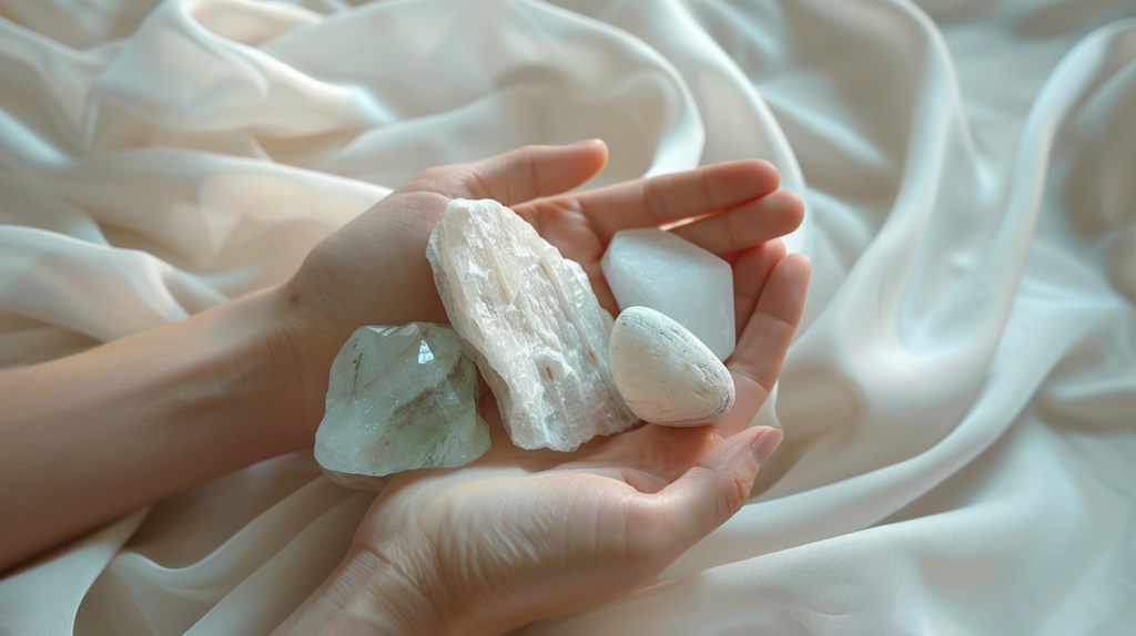 Anxiety Soothing Crystals: Unleash Lasting Inner Peace Now 3 popka240015 aesthetic hand holding various healing crystals lep 4ea62890 ae48 4246 b024 ab925ac7e99a 1024x574 1