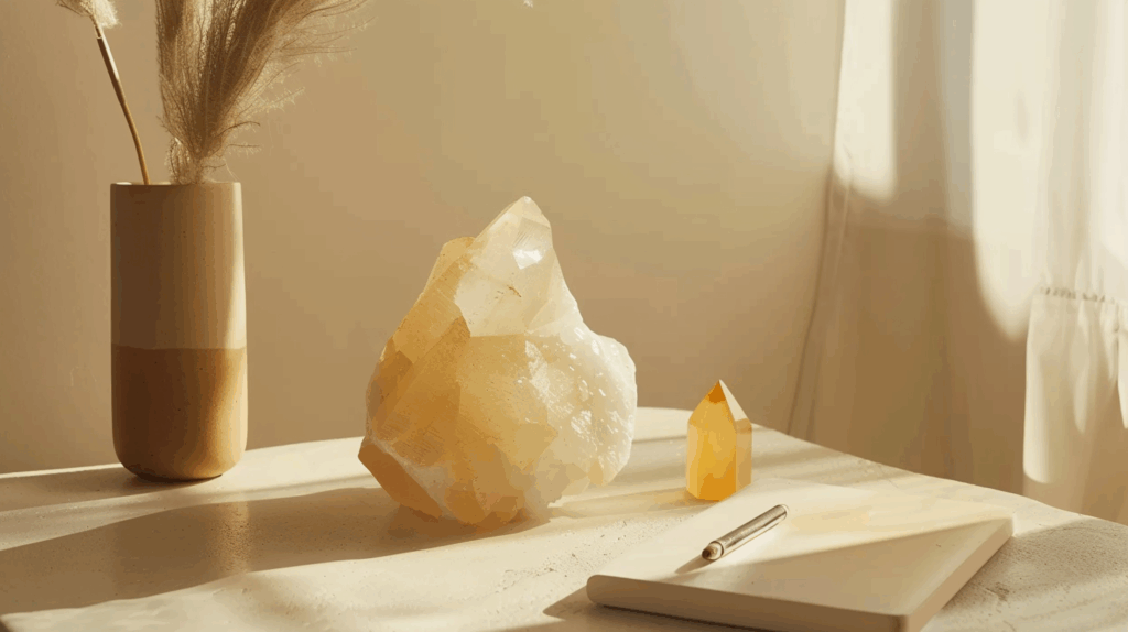 📚 Elevate Your Study Sessions: The Best Crystals for Studying 3 popka240015 clean minimalist student desk with laptop pen citri 09a07513 bcd0 46a3 9b3d b1130867cc91 1024x574 1