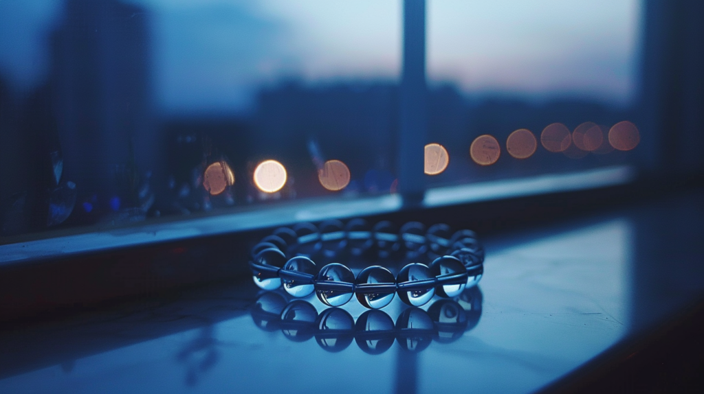 popka240015 crystal bracelet placed on a windowsill under soft 60244135 8782 4be5 8b69 a70384b0eba6 1024x574 1