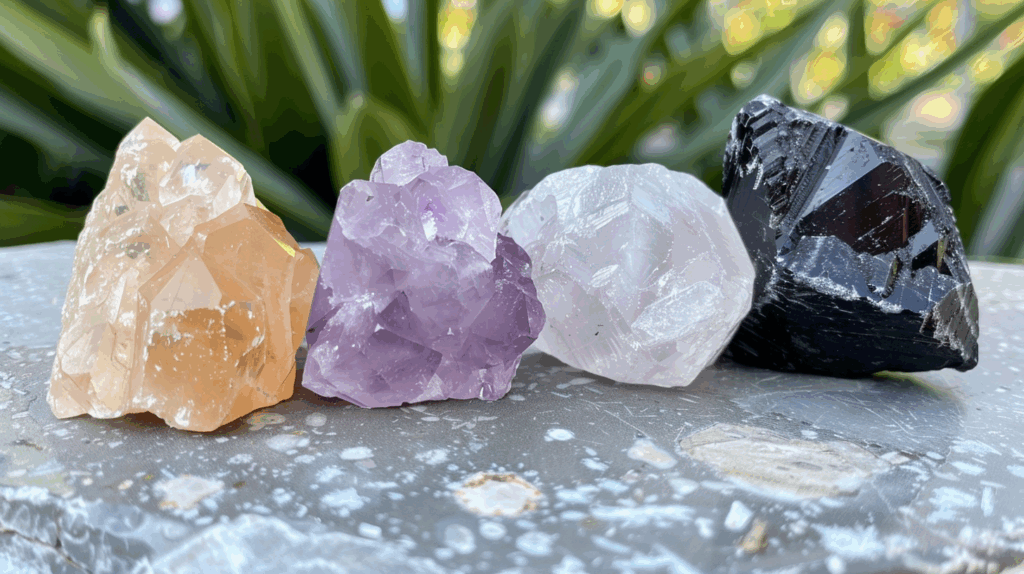 Crystal Healing Magic: 7 Nature Gems to Transform Your Energy 3 popka240015 display of five beginner crystals rose quartz ameth 24d1d18b 0115 4dd7 826e e8cab879ede0 1 1024x574 1