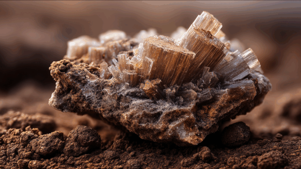 ✨ Ground Your Spirit with Aragonite – Your Daily Guide to Stability & Growth 2 syngulaerity0318 Brown Aragonite cluster with radiating needle d520d6c8 af0b 4b78 a335 43ceccd75b52 1024x574 1