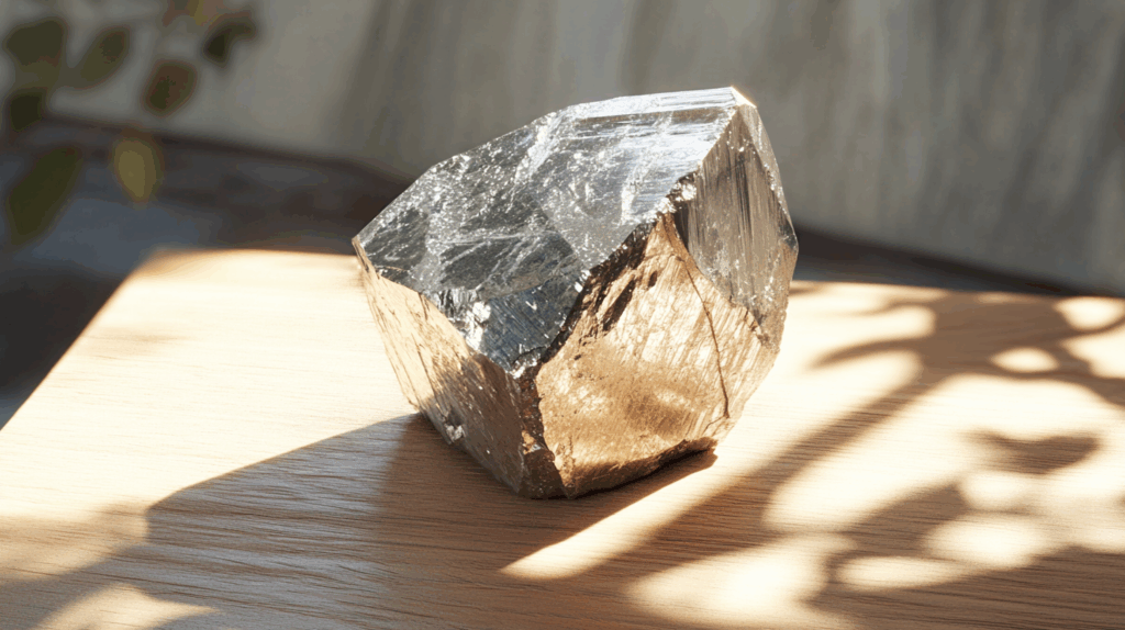 ✨Pyrite Healing Power: Unlock Courage, Wealth & Protection 2 syngulaerity0318 Photorealistic studio shot of a single polishe 012e6ec4 515b 47f1 b725 42032c41ce78 1024x574 1