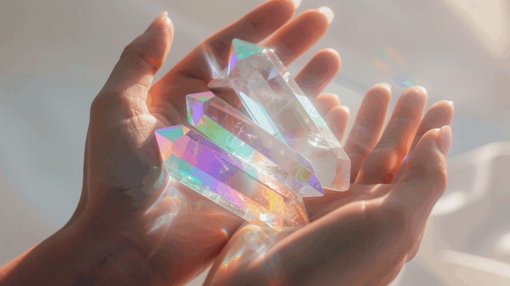 ✨ Angel Aura Quartz: Daily Practices for Love, Peace & Balance 3 syngulaerity0318 angel aura quartz floating gently above human 5a30b42c 2fcd 41f3 aacf 152363645ad5 1024x574 1