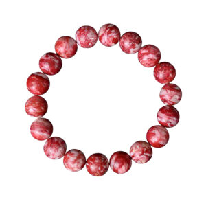 Natural Chicken Blood Stone Bracelet——Cultural Power & Protective Charm