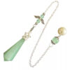 Serene Light · Aventurine Crystal Pendant——Hex Prism Cut with Angel & Star Charms