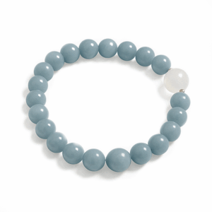 Celestial Harmony – Angelite Bracelet | Guardian Stone of Spiritual Connection and Inner Peace