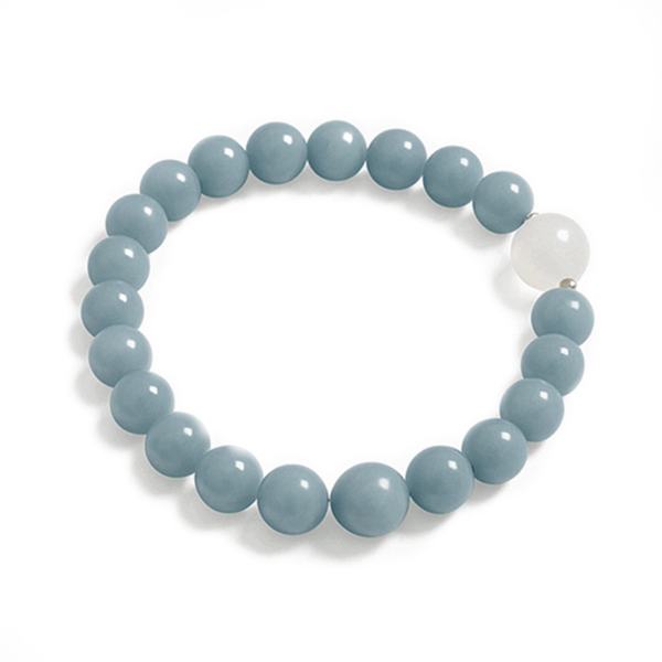 Celestial Harmony – Angelite Bracelet | Guardian Stone of Spiritual Connection and Inner Peace