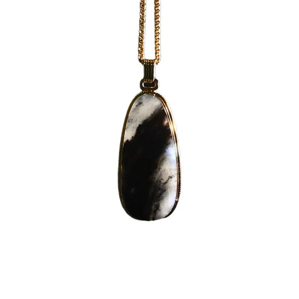 Black and White Tourmaline Pendant | Purification Stone
